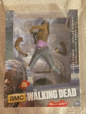 The Walking Dead Deluxe Michonne Action Figure – Black, Purple, Brown
